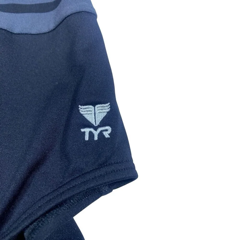 TYR Women DELRAY Aqua ControlFit 1pc SwimSuit - Navy Turquoise‎ - Size 8 - $80